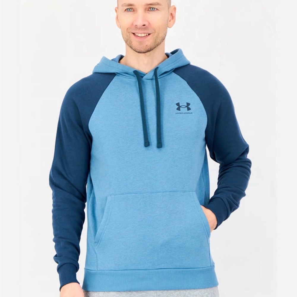 Under Armour Men's Two-Tone Blue Hoodie Size XXL